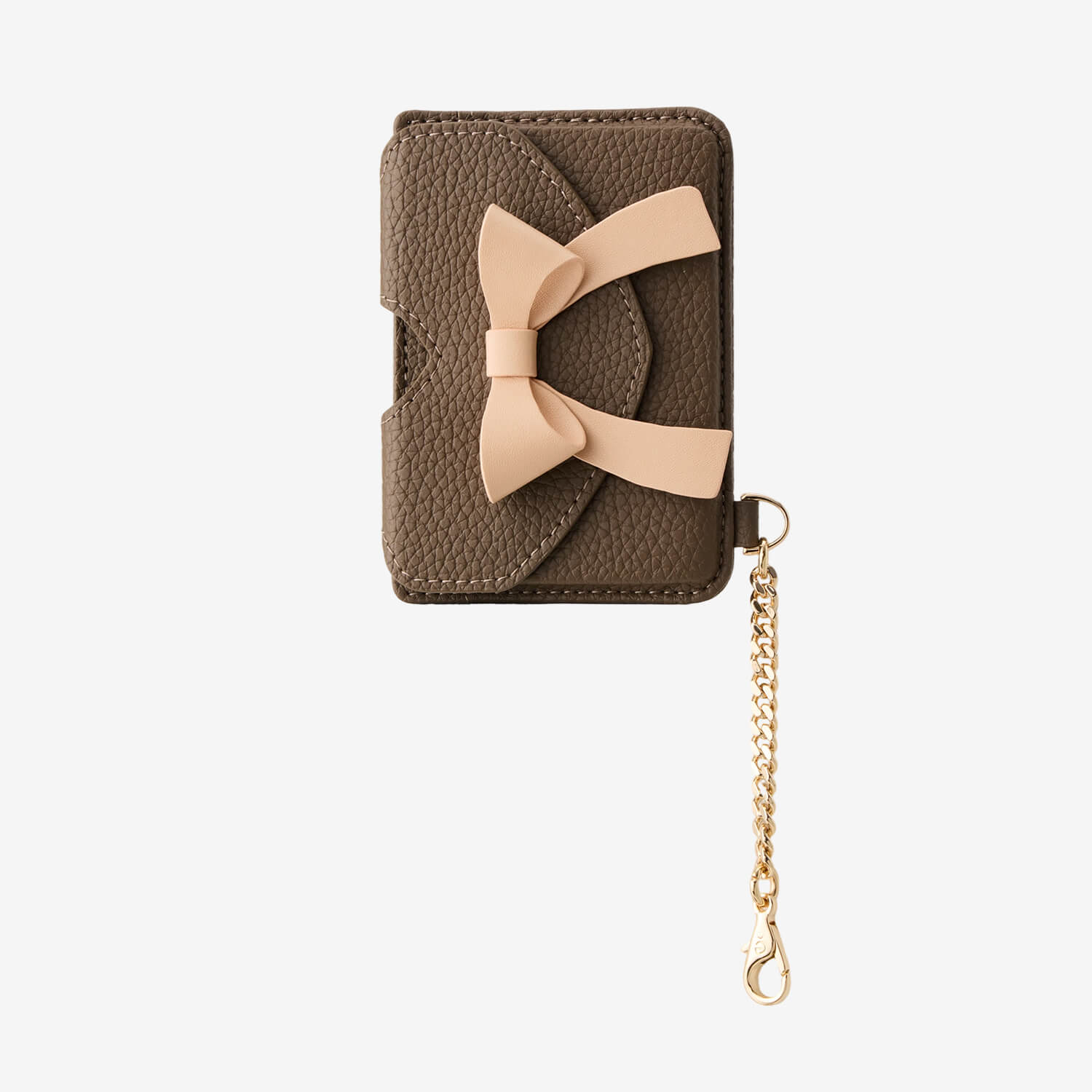 Flutter Flow- Leather Slim Card Holder with Magnetic & Bow