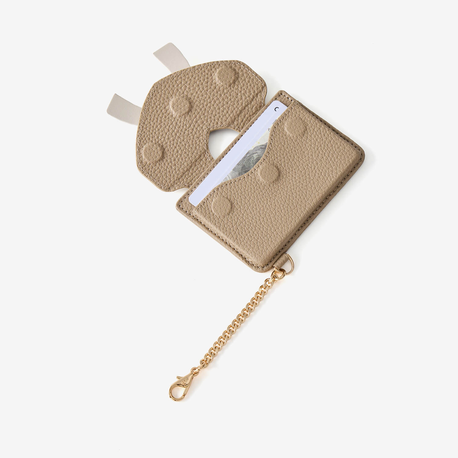 Flutter Flow- Leather Slim Card Holder with Magnetic & Bow