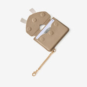 Flutter Flow- Leather Slim Card Holder with Magnetic & Bow