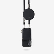 Lunar Silver Series- Samsung Galaxy Crossbody Case with Card Holder & Round Pouch-Mobile Phone Cases-Custype