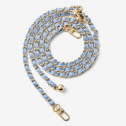 Elegant Adjustable Chain Leather Shoulder Strap- Lychee-Mobile Phone Accessories-PHONE CASE ACCESSORIES-Blue-Custype