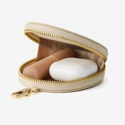 Beige Round pouch