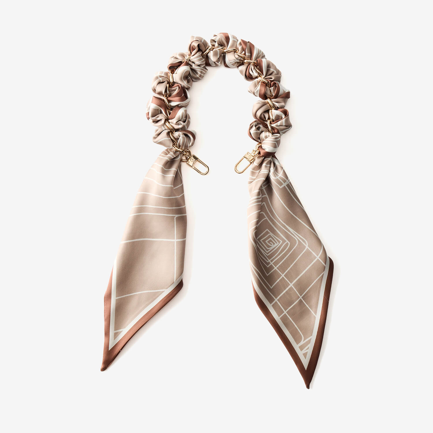 Silk Scarf Phone Case Wrist Strap