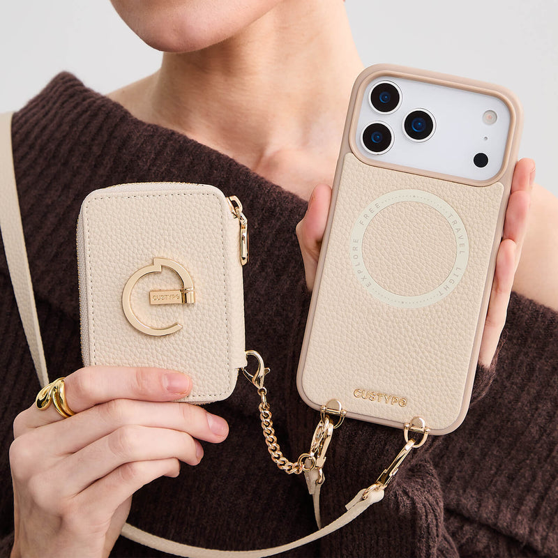 Heart Airpod Kit- Magnet Wallet Crossbody Phone Case with Airpod Pouch