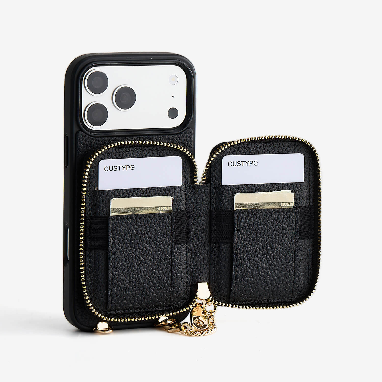 iPhone 17 E ウォレット付きケース：職人の刺繍と取り外し可能な