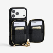 Embroidery Art- iPhone Wallet Case with Adjustable Crossbody Strap