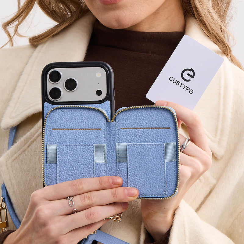 Heart Airpod Kit- Magnet Wallet Crossbody Phone Case with Airpod Pouch