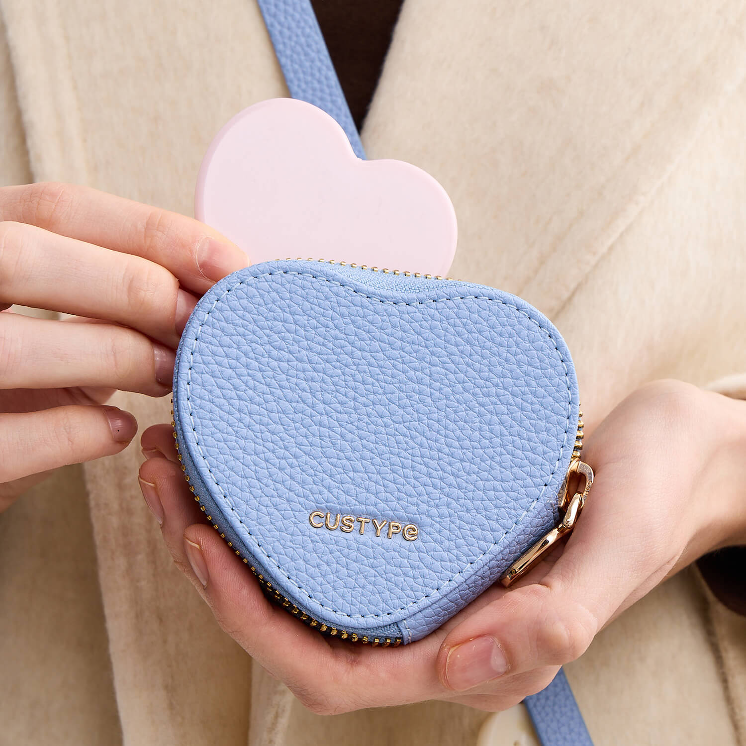 Heart Airpod Kit- Magnet Wallet Crossbody Phone Case with Airpod Pouch