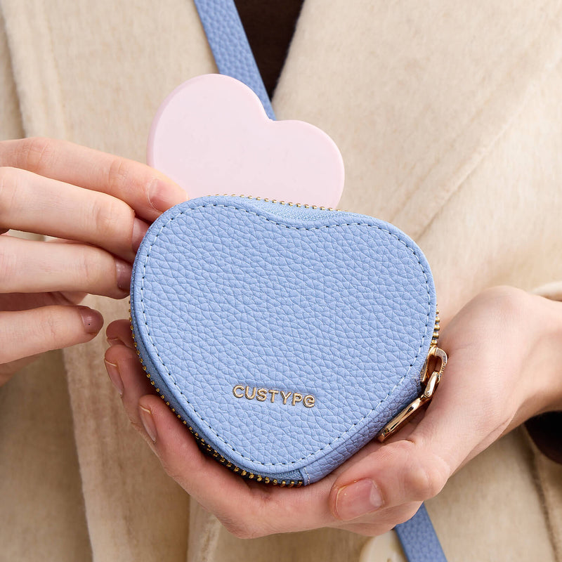 Heart Airpod Kit- Magnet Wallet Crossbody Phone Case with Airpod Pouch