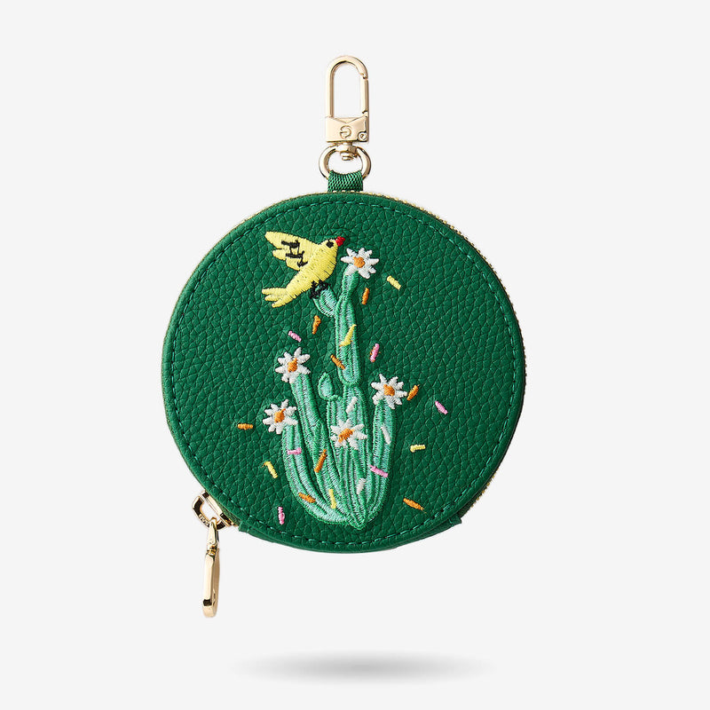 Embroidery Art- iPhone Wallet Case with Adjustable Crossbody Strap