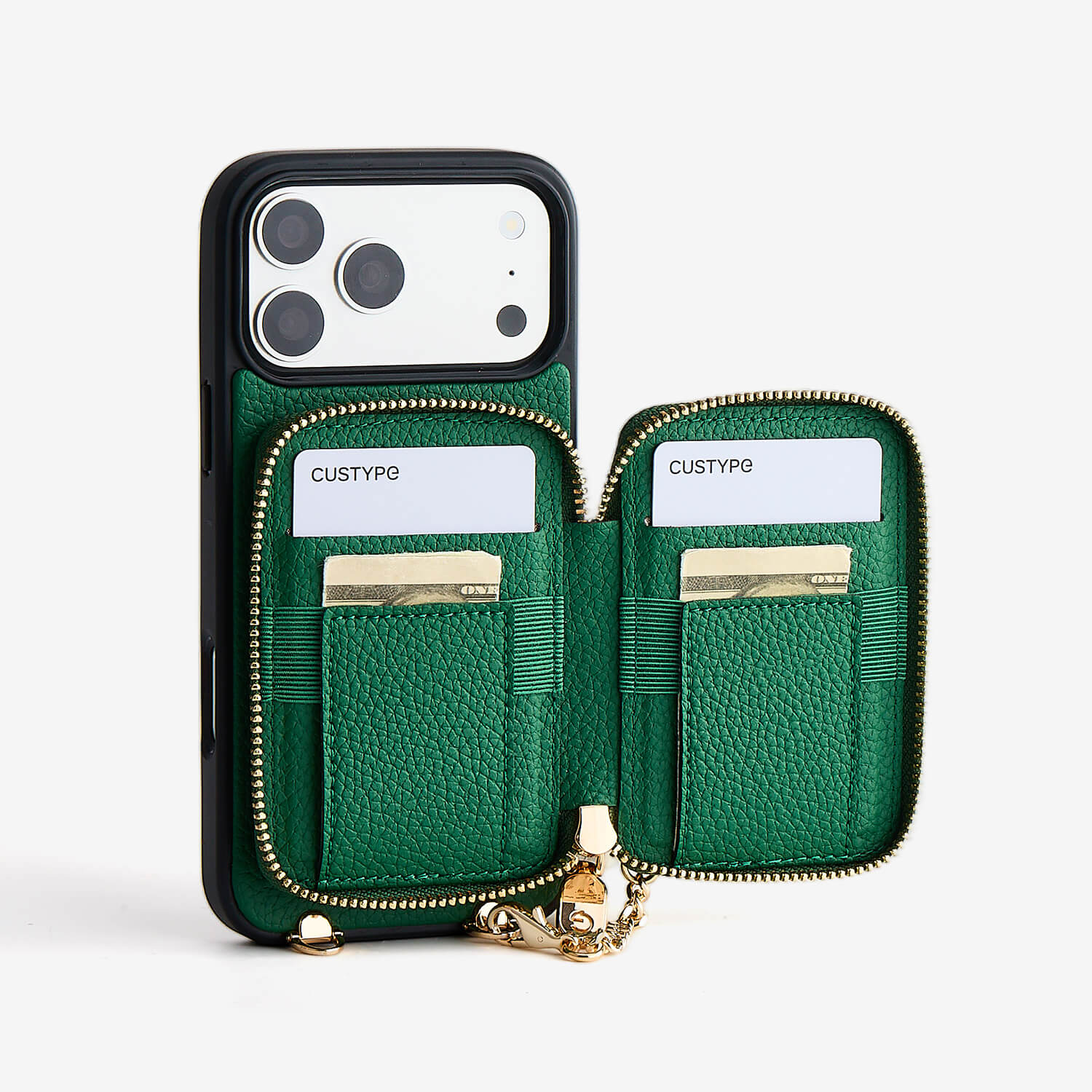 Embroidery Art- iPhone Wallet Case with Adjustable Crossbody Strap