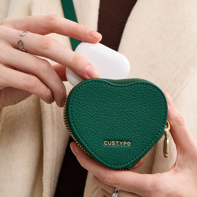 Heart Airpod Kit- Magnet Wallet Crossbody Phone Case with Airpod Pouch