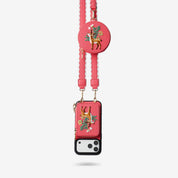 Embroidery Art- iPhone Wallet Case with Adjustable Crossbody Strap