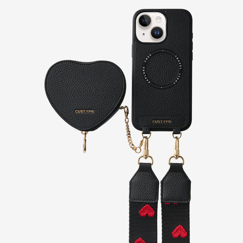 heart pouch iphone case with magsafe