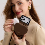 Morandi Grace Kit- Magnetic Crossbody Phone Case with Heart Pouch