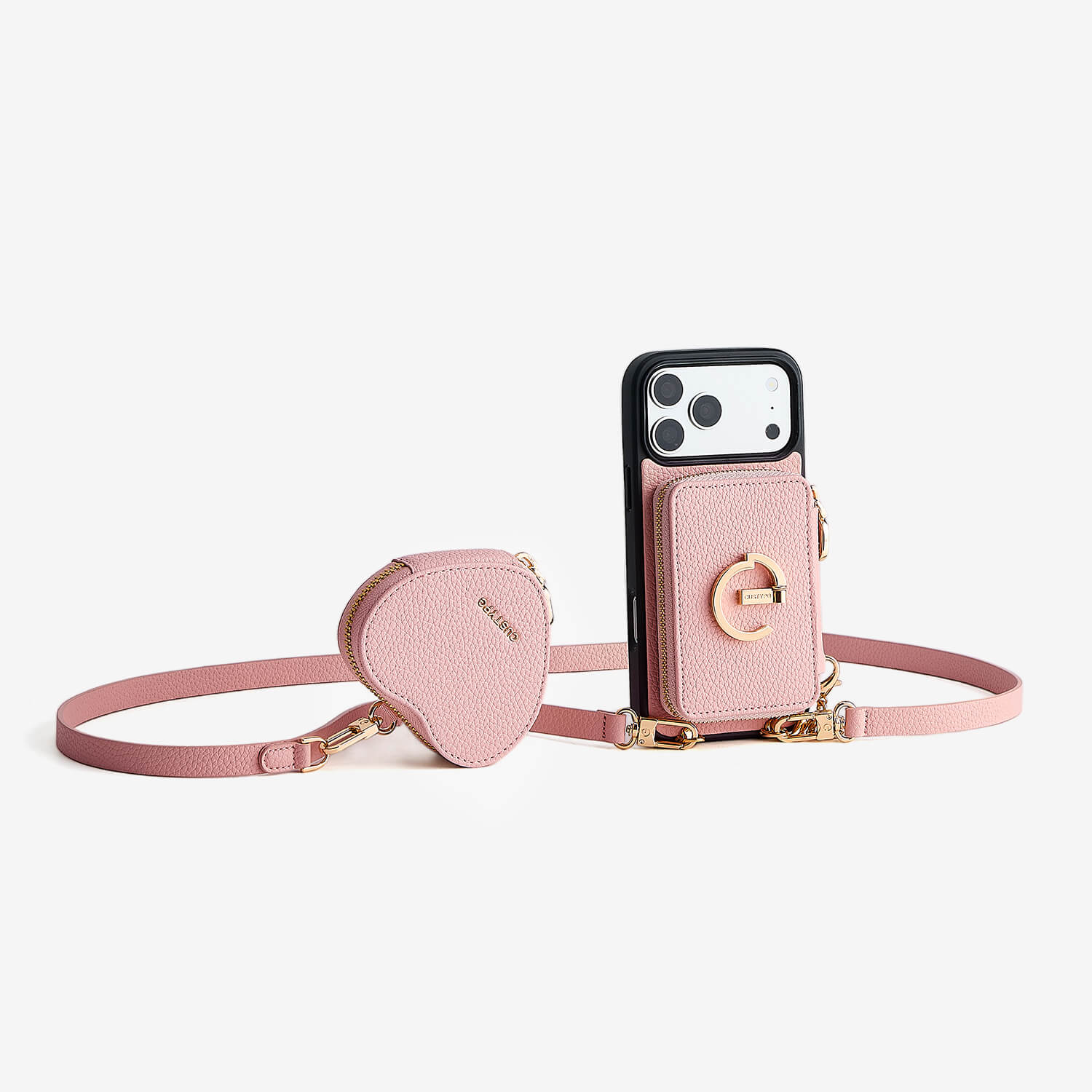 Heart Airpod Kit- Magnetic iPhone case with Strap & Stand