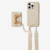 Flutter Flow- Magnetic Phone Case with Card Holder & Wide Strap