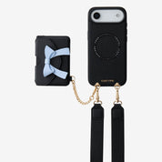 Flutter Flow- Magnetic Phone Case with Card Holder & Wide Strap