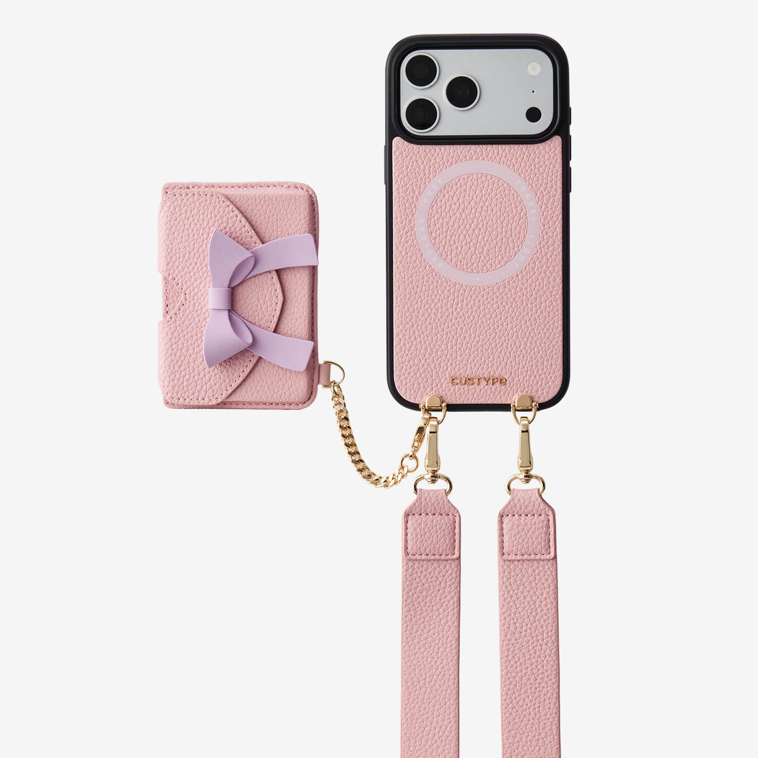 Flutter Flow- Magnetic Phone Case with Card Holder & Wide Strap