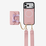 Flutter Flow- Magnetic Phone Case with Card Holder & Wide Strap