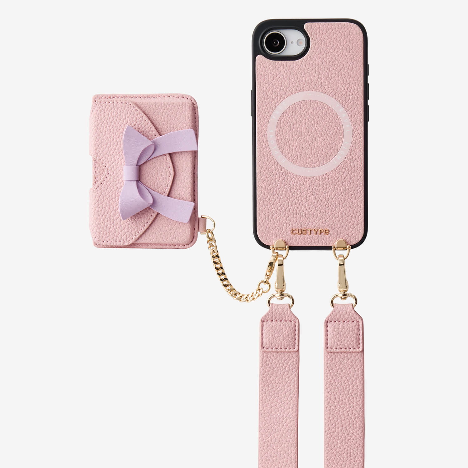 Flutter Flow- Magnetic Phone Case with Card Holder & Wide Strap