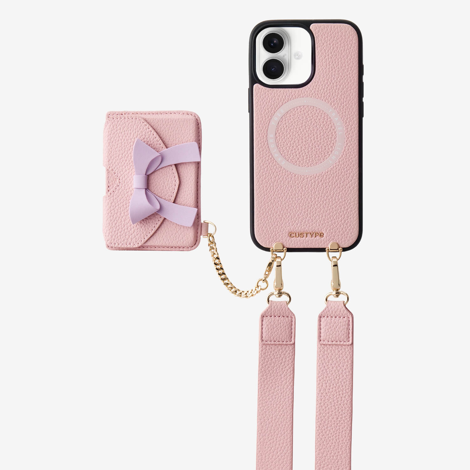 Flutter Flow- Magnetic Phone Case with Card Holder & Wide Strap