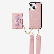 Flutter Flow- Magnetic Phone Case with Card Holder & Wide Strap