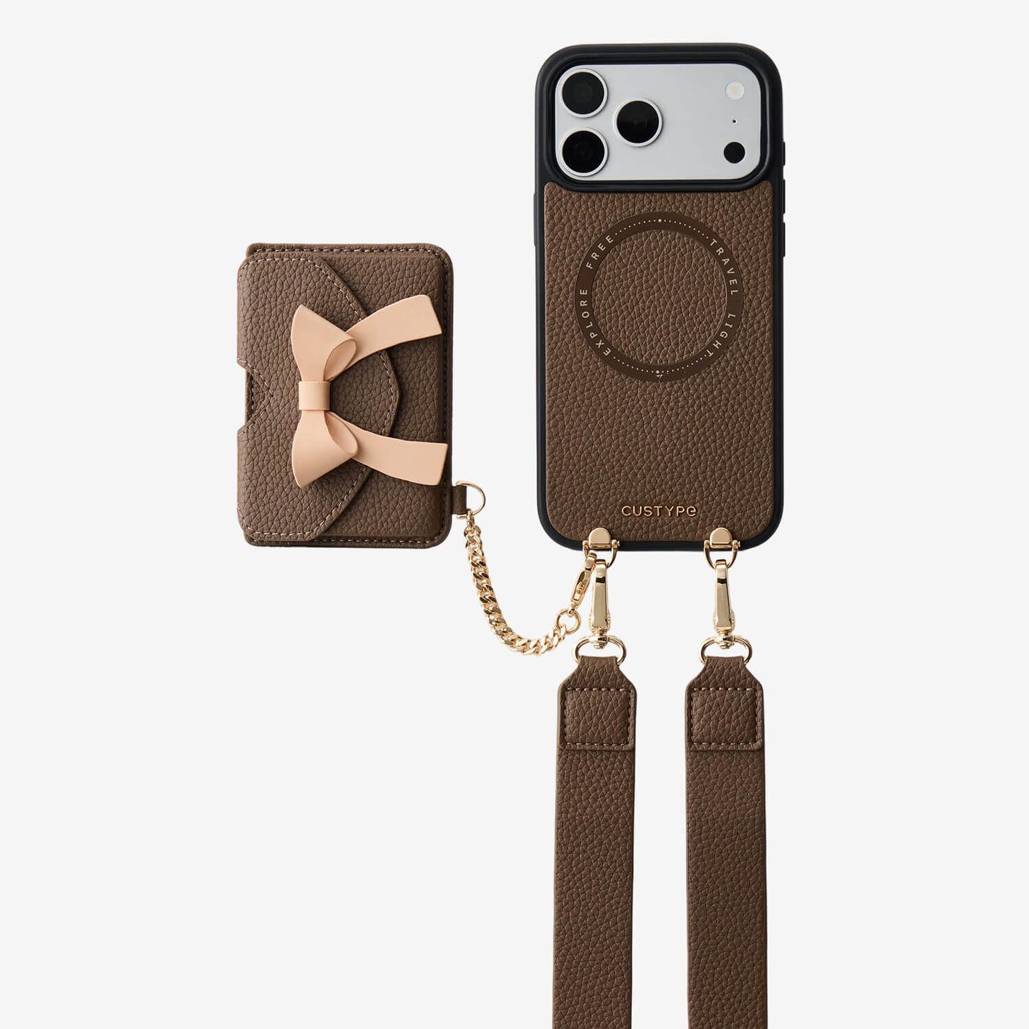Flutter Flow- Magnetic Phone Case with Card Holder & Wide Strap