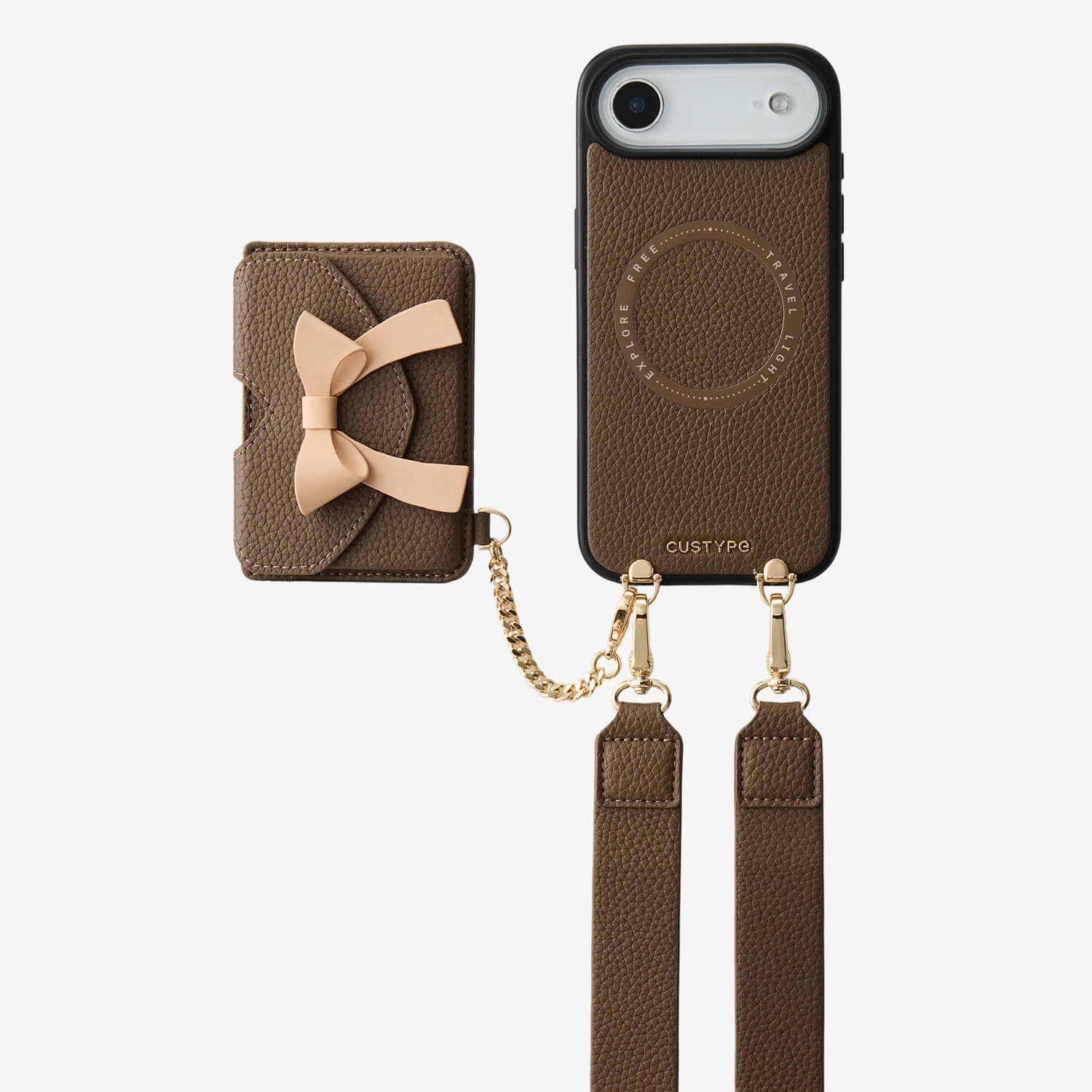 Flutter Flow- Magnetic Phone Case with Card Holder & Wide Strap