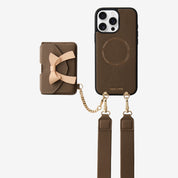 Flutter Flow- Magnetic Phone Case with Card Holder & Wide Strap