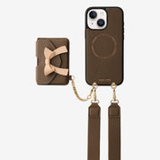 Flutter Flow- Magnetic Phone Case with Card Holder & Wide Strap