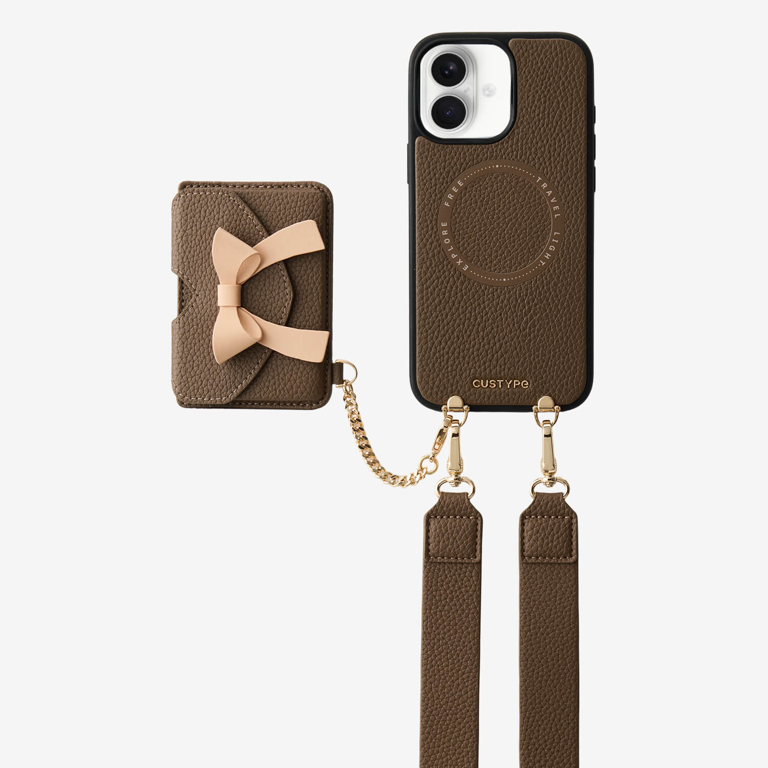 Flutter Flow- Magnetic Phone Case with Card Holder & Wide Strap
