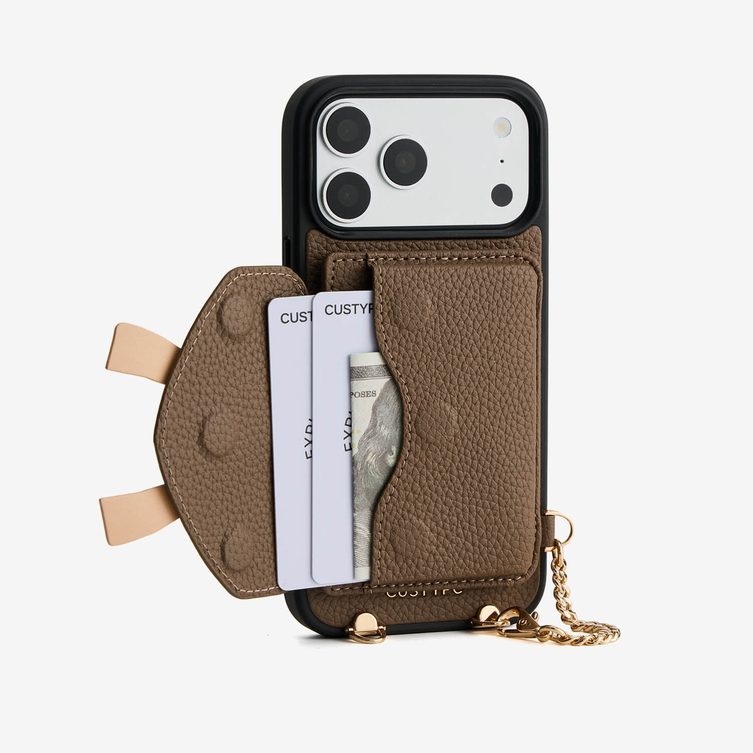 Flutter Flow- Magnetic Phone Case with Card Holder & Wide Strap