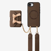 Flutter Flow- Magnetic Phone Case with Card Holder & Wide Strap