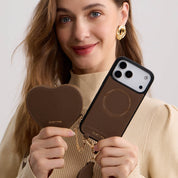 Heart Design Kit- Magnetic Phone Case with Webbing Crossbody & Pouch - iPhone 17 Pro Max