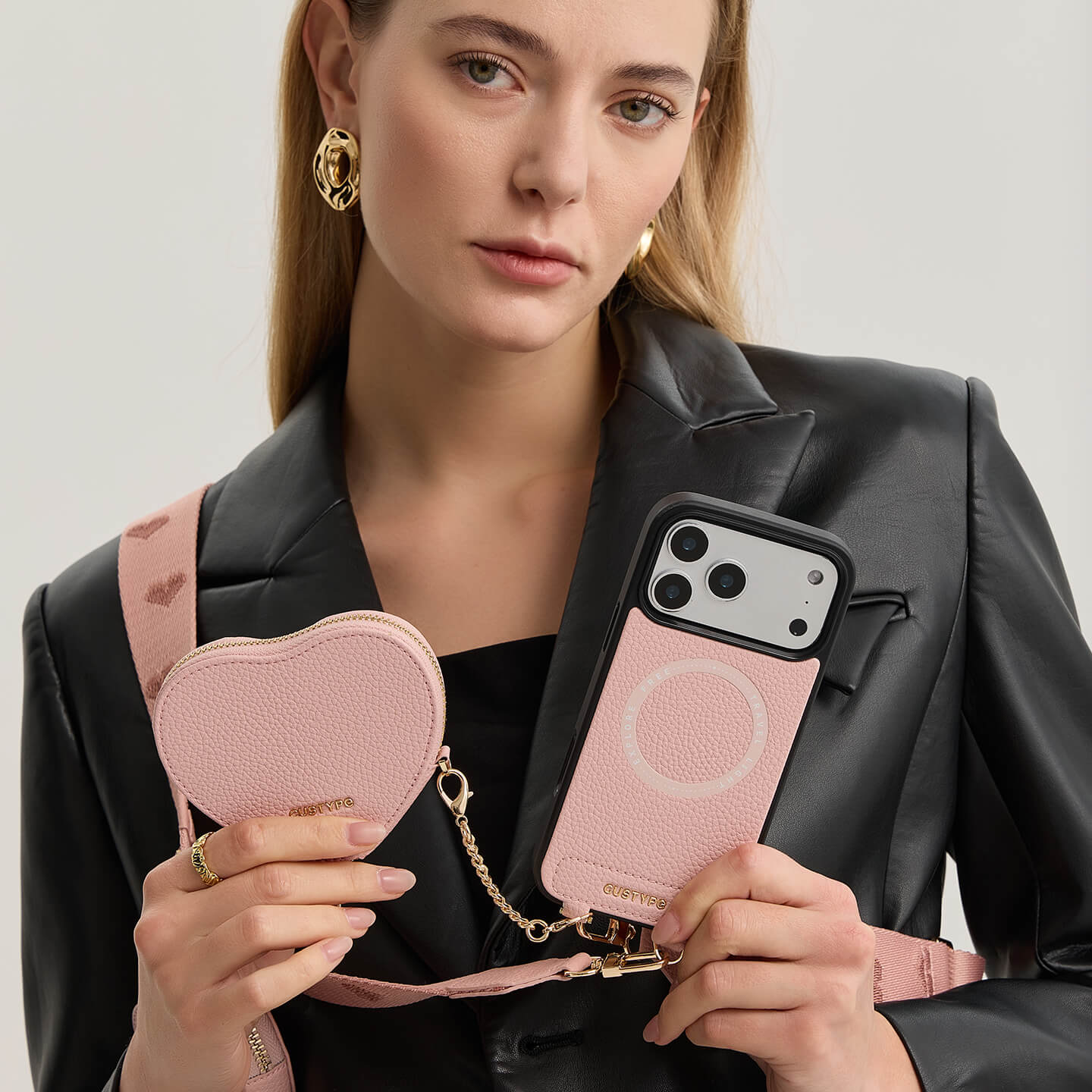 Morandi Grace Kit- Magnetic Phone Crossbody Case with Airpods Pouch