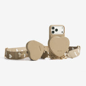 Morandi Grace Kit- Magnetic Phone Crossbody Case with Airpods Pouch-Mobile Phone Cases-DETACHABLE WALLET & PHONE POUCH