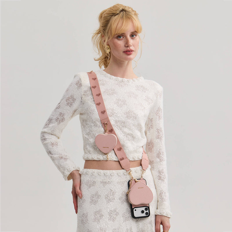 Morandi Grace Kit- Magnetic Phone Crossbody Case with Airpods Pouch-Mobile Phone Cases-Custype