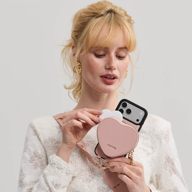 Morandi Grace Kit- Magnetic Phone Crossbody Case with Airpods Pouch-Mobile Phone Cases-Custype