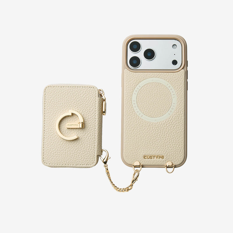 Allure Chain Series- Lanyard Magnetic Wallet Phone Case with Finger Ho Custype Allure Chain Series- Lanyard Magnetic Wallet Phone Case with Finger Ho Custype