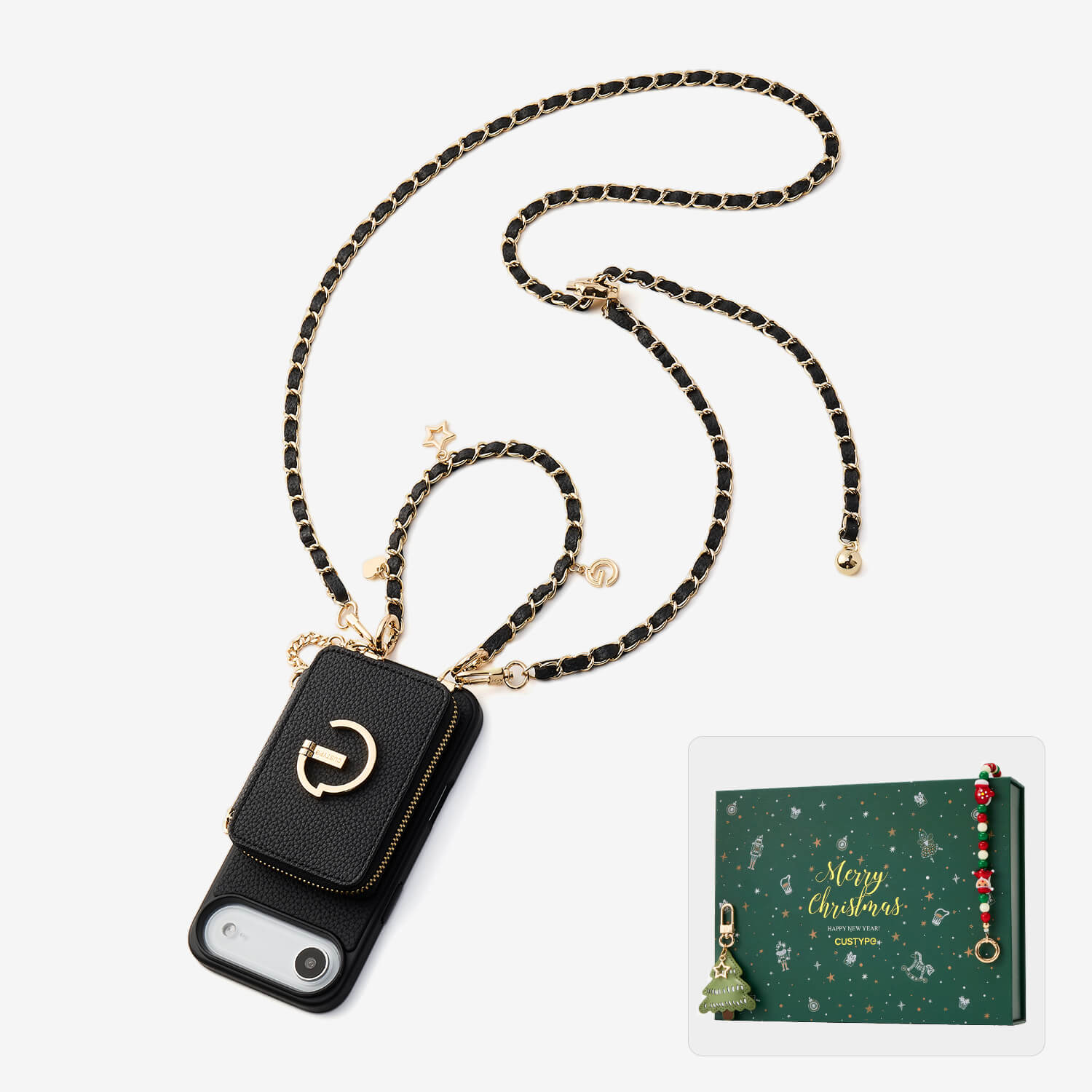 Crossbody Wallet Phone Case black