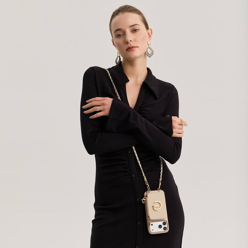 Magnetic Wallet Phone Case with Crossbody Chain & Wristlet Magnetic Wallet Phone Case with Crossbody Chain & Wristlet