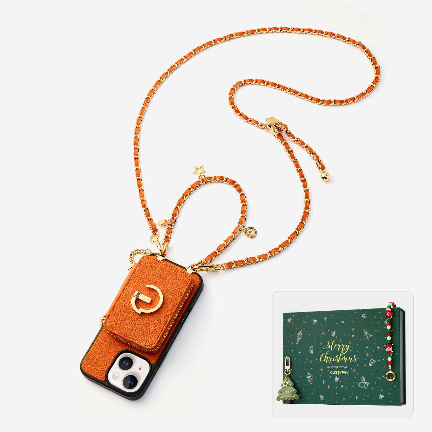 Women's crossbody phone case Orange