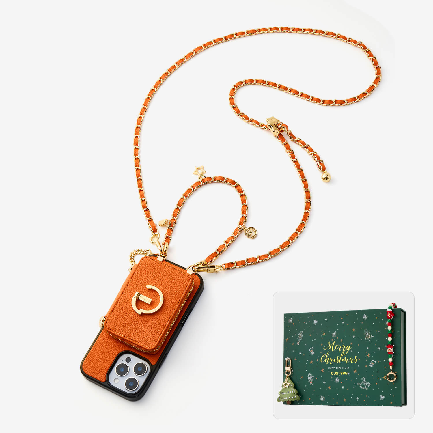 crossbody leather phone case iphone16pro