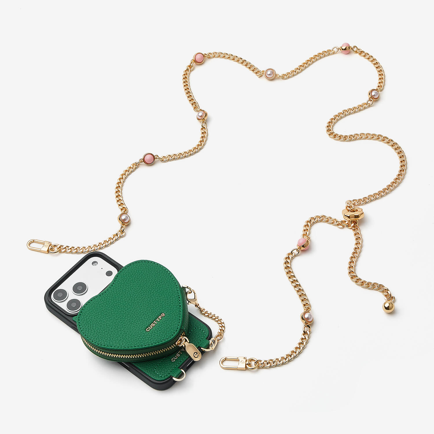 Heart Mate Kit- Lanyard Strap for iPhone Case with Magnetic Wallet-Mobile Phone Cases-DETACHABLE WALLET & WIRELESS CHARGING