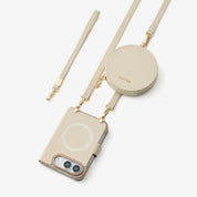 オリジナルデザインセット - iPhone Ultra MagSafe対応折りたたみケース｜ストラップ＆ポーチ付き