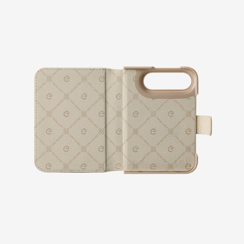 Beige iPhone Ultra phone wireless charging phone case
