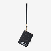 オリジナルデザインセット - iPhone Ultra MagSafe対応折りたたみケース｜ストラップ＆ポーチ付き