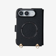 オリジナルデザインセット - iPhone Ultra MagSafe対応折りたたみケース｜ストラップ＆ポーチ付き