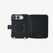 オリジナルデザインセット - iPhone Ultra MagSafe対応折りたたみケース｜ストラップ＆ポーチ付き